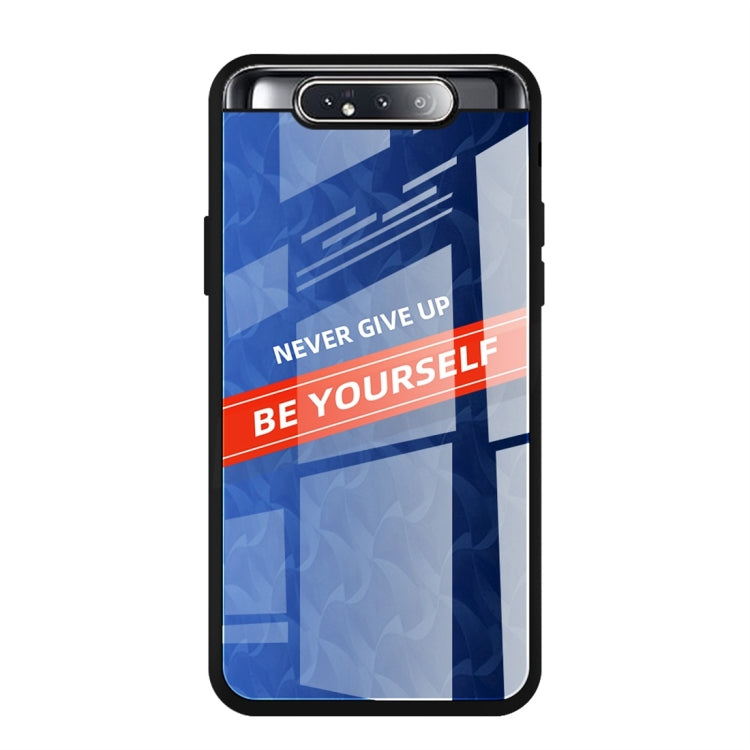 For Galaxy A80 / A90 Shockproof PC + TPU + Glass Protective Case