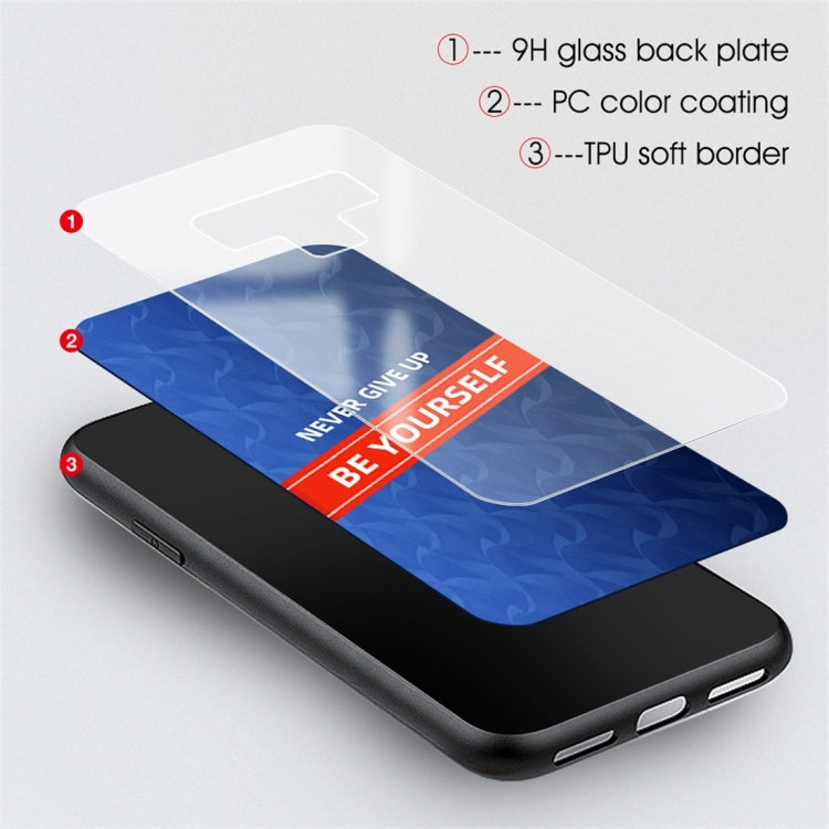 For Galaxy Note 9 Shockproof PC + TPU + Glass Protective Case
