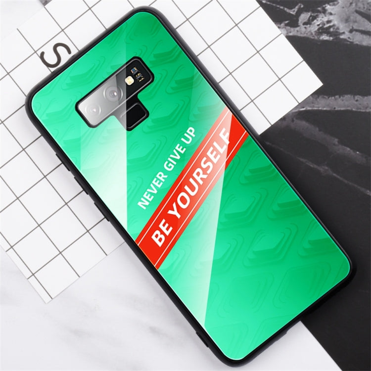 For Galaxy Note 9 Shockproof PC + TPU + Glass Protective Case