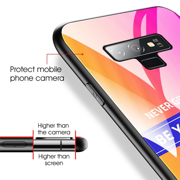 For Galaxy Note 9 Shockproof PC + TPU + Glass Protective Case