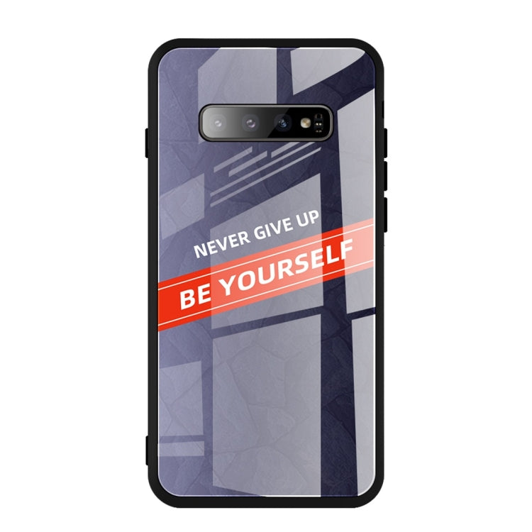 For Galaxy S10 Shockproof PC + TPU + Glass Protective Case