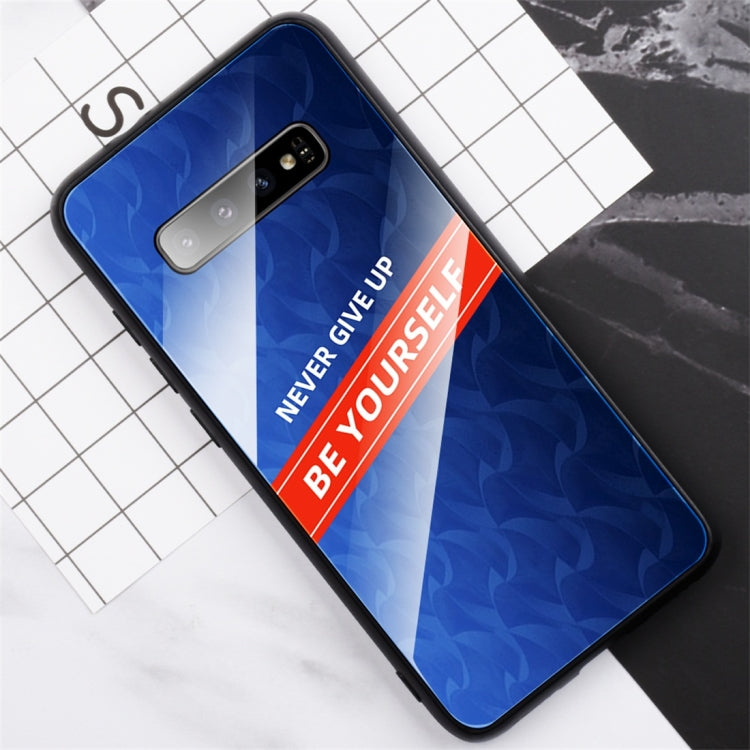 For Galaxy S10+ Shockproof PC + TPU + Glass Protective Case
