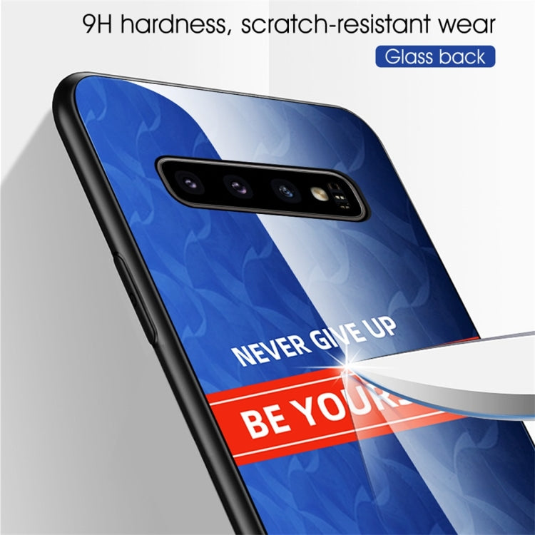 For Galaxy S10+ Shockproof PC + TPU + Glass Protective Case
