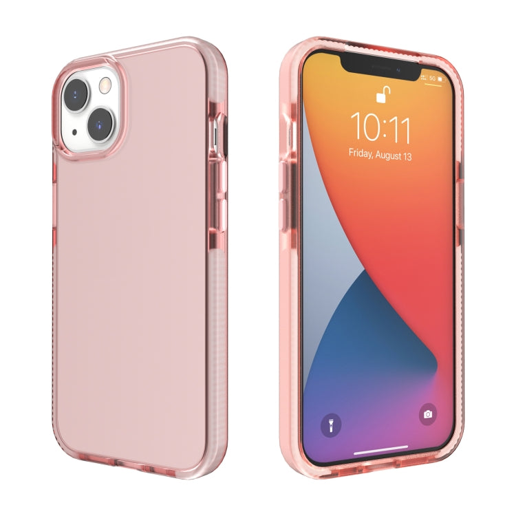 For iPhone 13 Two-color High Translucent Shockproof Protective Case
