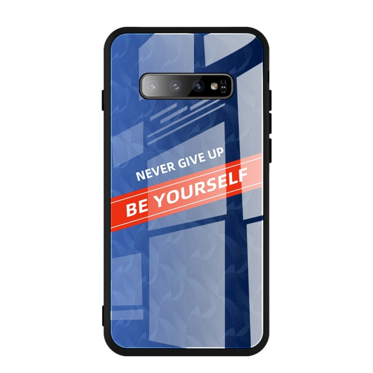 For Galaxy S10e Shockproof PC + TPU + Glass Protective Case
