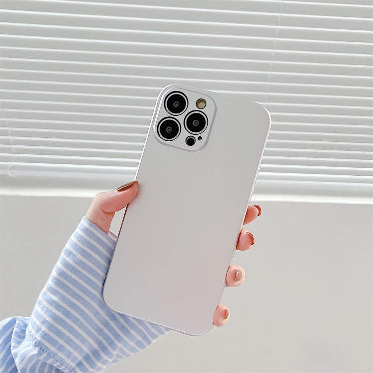 For iPhone 13 mini Metal Style TPU Shockproof Case (Silver)