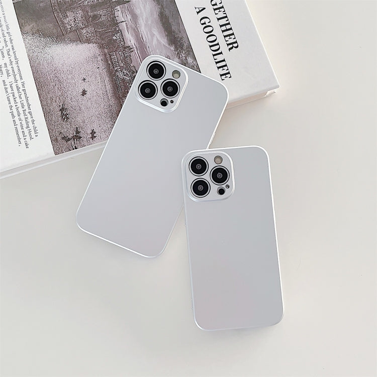 For iPhone 13 mini Metal Style TPU Shockproof Case (Silver)