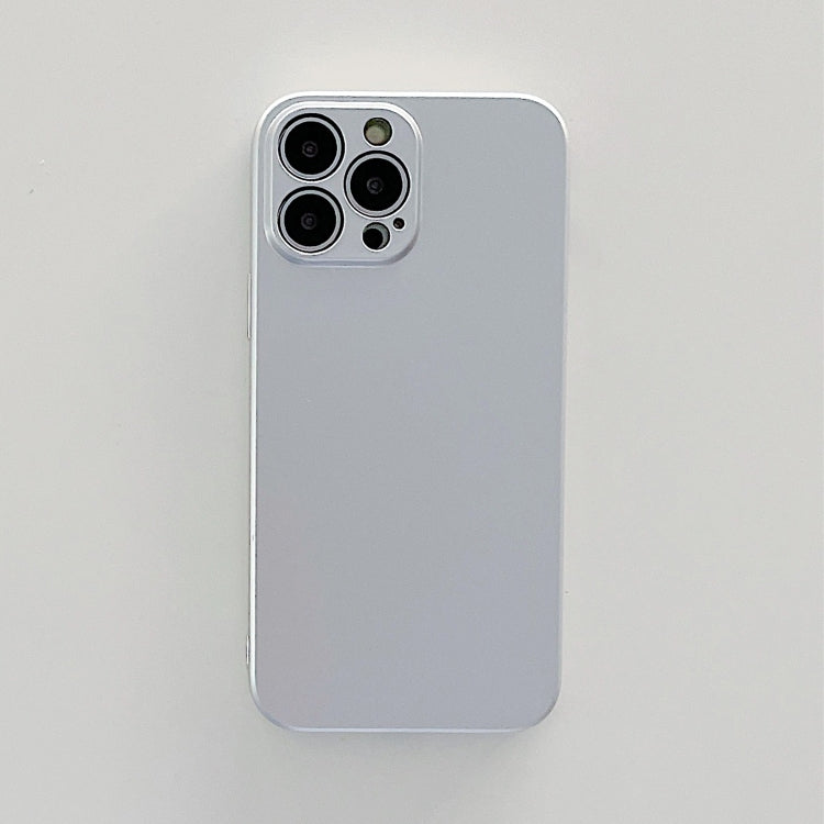 For iPhone 12 Metal Style TPU Shockproof Case(Silver)