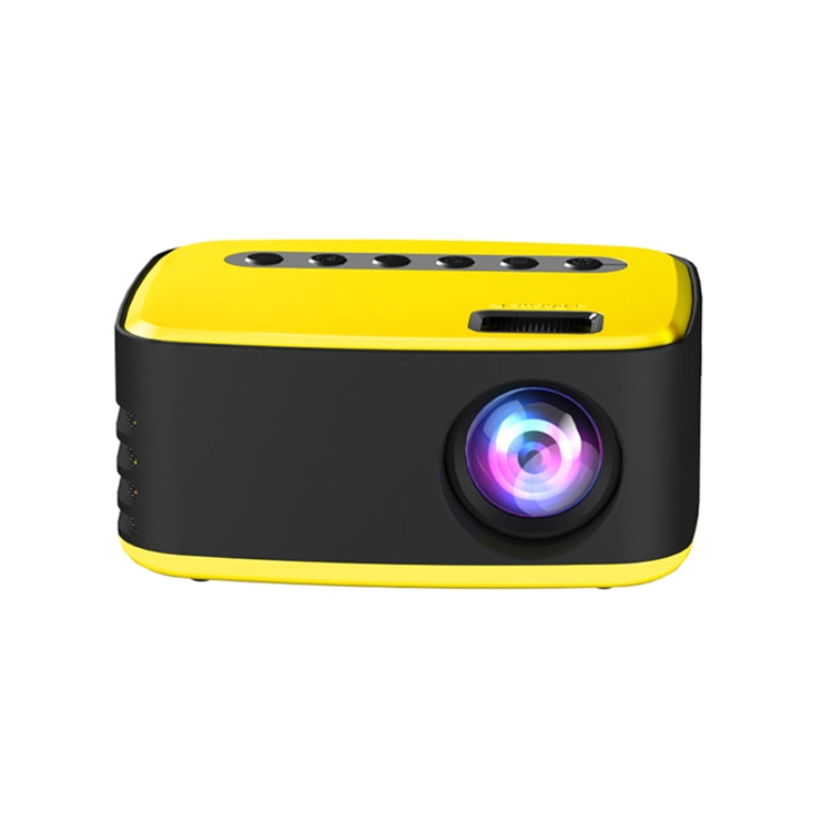 T20 320x240 400 Lumens Portable Home Theater LED HD Digital Projector, Same Screen Version(Yellow)