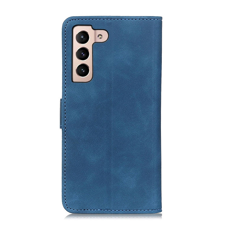 For Samsung Galaxy S22 5G KHAZNEH Retro Texture PU + TPU Horizontal Flip Leather Case with Holder & Card Slots & Wallet