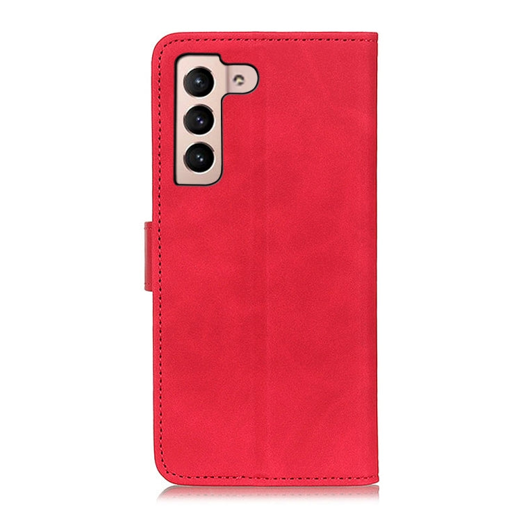 For Samsung Galaxy S22 5G KHAZNEH Retro Texture PU + TPU Horizontal Flip Leather Case with Holder & Card Slots & Wallet