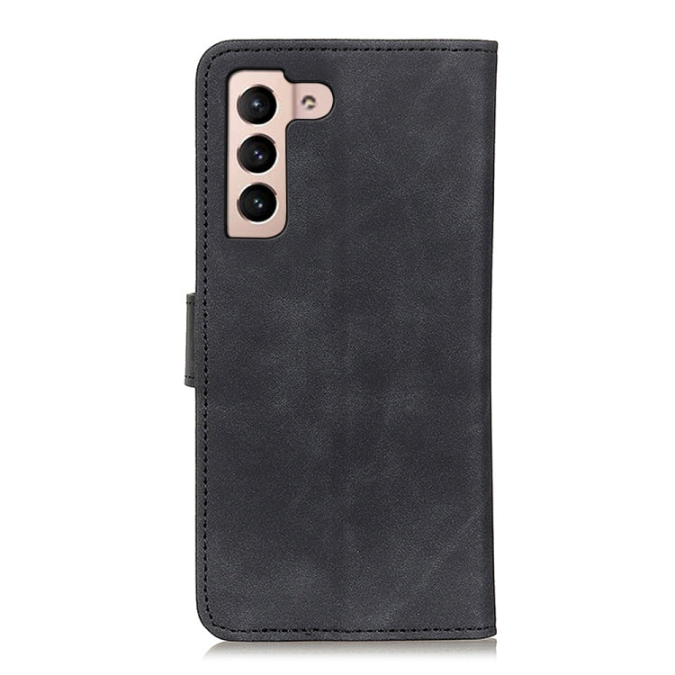 For Samsung Galaxy S22 5G KHAZNEH Retro Texture PU + TPU Horizontal Flip Leather Case with Holder & Card Slots & Wallet