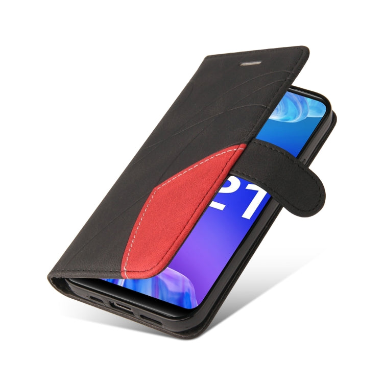 For vivo Y21 2020/Y21s/Y33s Dual-color Splicing Horizontal Flip PU Leather Case with Holder & Card Slots & Wallet