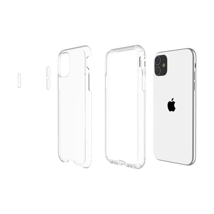 For iPhone 11 Shockproof Transparent TPU Protective Case