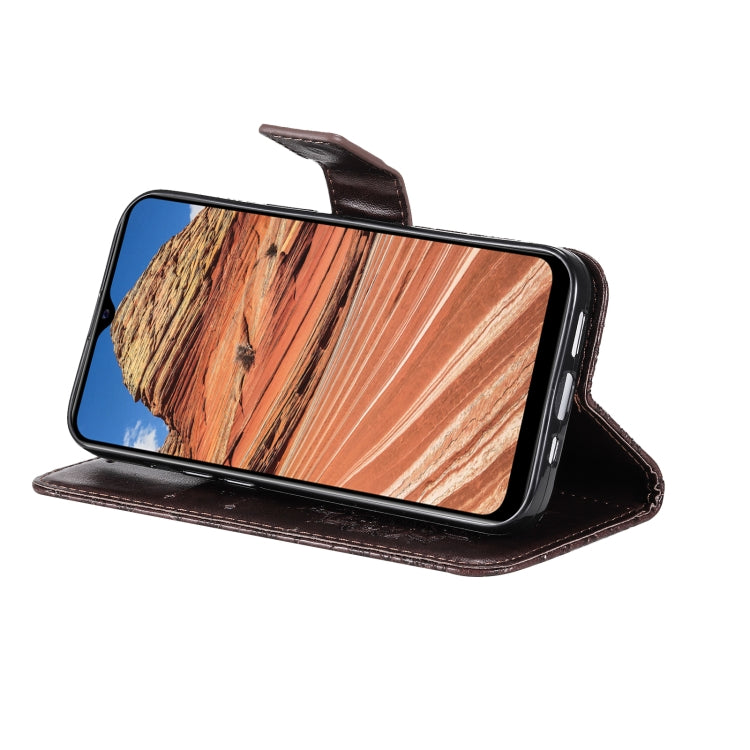 For vivo Y11s/Y12A/Y12s/Y20/Y20A/Y20s/Y20i/Y20G/Y20SG Pressed Printing Sunflower Pattern Horizontal Flip PU Leather Case with Holder & Card Slots & Wallet & Lanyard