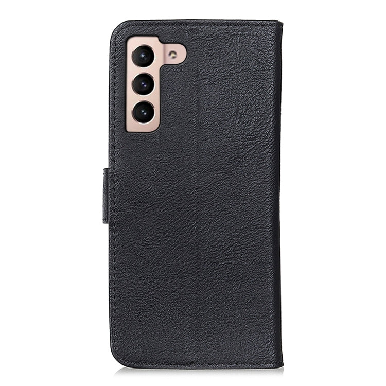For Samsung Galaxy S22 5G KHAZNEH Cowhide Texture Horizontal Flip Leather Case with Holder & Card Slots & Wallet