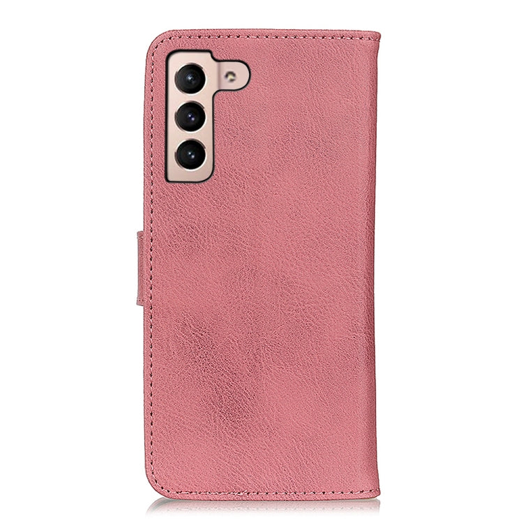 For Samsung Galaxy S22 5G KHAZNEH Cowhide Texture Horizontal Flip Leather Case with Holder & Card Slots & Wallet