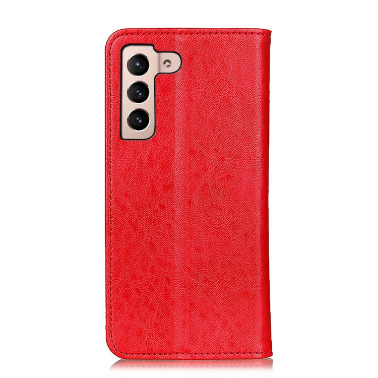 For Samsung Galaxy S22 5G Magnetic Crazy Horse Texture Horizontal Flip Leather Case with Holder & Card Slots & Wallet