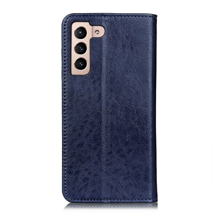 For Samsung Galaxy S22 5G Magnetic Crazy Horse Texture Horizontal Flip Leather Case with Holder & Card Slots & Wallet