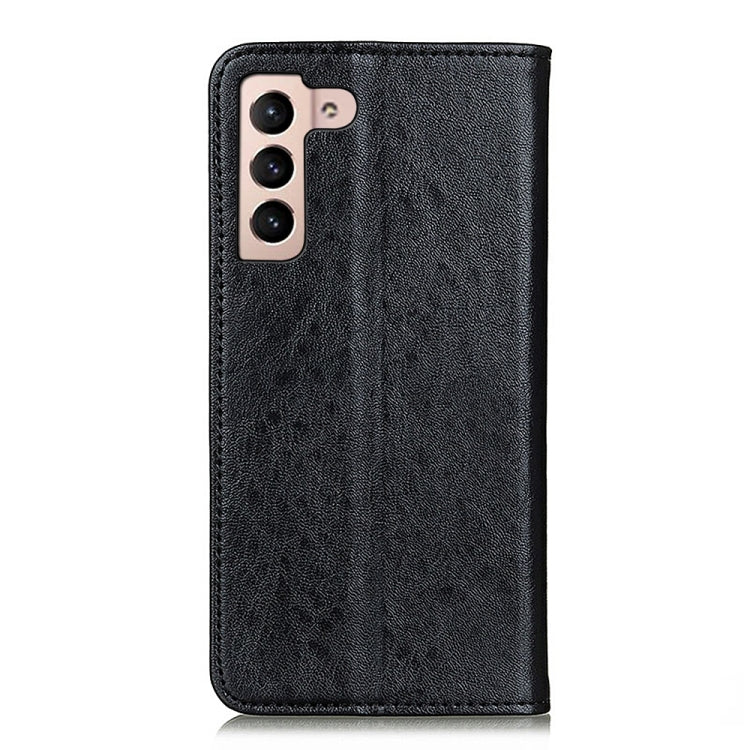 For Samsung Galaxy S22 5G Magnetic Crazy Horse Texture Horizontal Flip Leather Case with Holder & Card Slots & Wallet