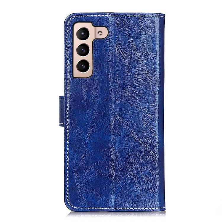For Samsung Galaxy S22 5G Retro Crazy Horse Texture Horizontal Flip Leather Case with Holder & Card Slots & Photo Frame & Wallet