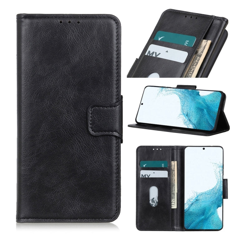 For Samsung Galaxy S22 5G Mirren Crazy Horse Texture Horizontal Flip Leather Case with Holder & Card Slots & Wallet