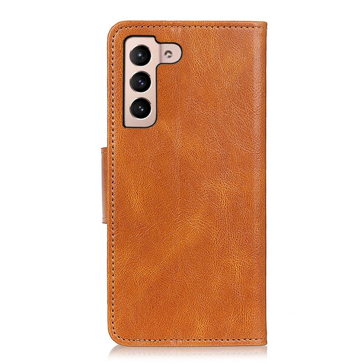 For Samsung Galaxy S22 5G Mirren Crazy Horse Texture Horizontal Flip Leather Case with Holder & Card Slots & Wallet