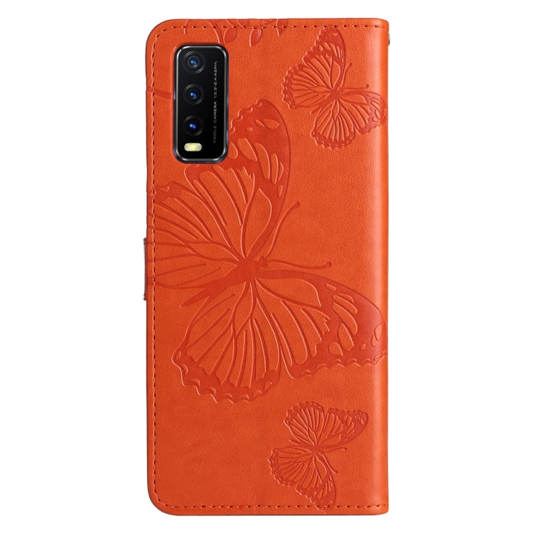 For vivo Y20 / Y20a / Y20s Pressed Printing Butterfly Pattern Horizontal Flip PU Leather Case with Holder & Card Slots & Wallet & Lanyard