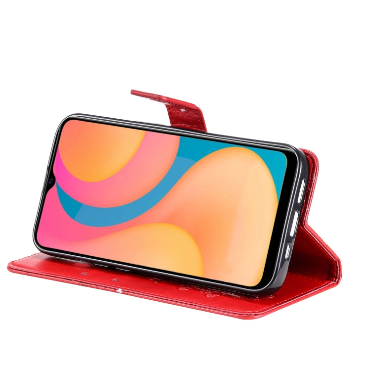 For vivo Y20 / Y20a / Y20s Pressed Printing Butterfly Pattern Horizontal Flip PU Leather Case with Holder & Card Slots & Wallet & Lanyard