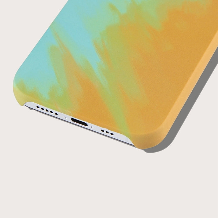 For iPhone 13 Pro Ink Painting Pattern PC Protective Case