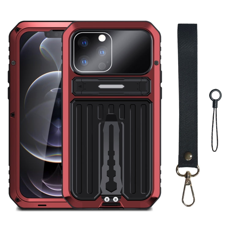 For iPhone 13 Pro Armor Shockproof Splash-proof Dust-proof Phone Case with Holder