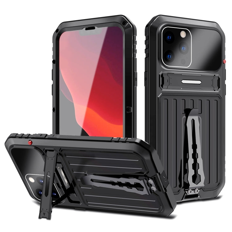 For iPhone 13 Pro Armor Shockproof Splash-proof Dust-proof Phone Case with Holder