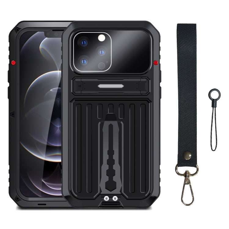 For iPhone 13 Pro Max Armor Shockproof Splash-proof Dust-proof Phone Case with Holder