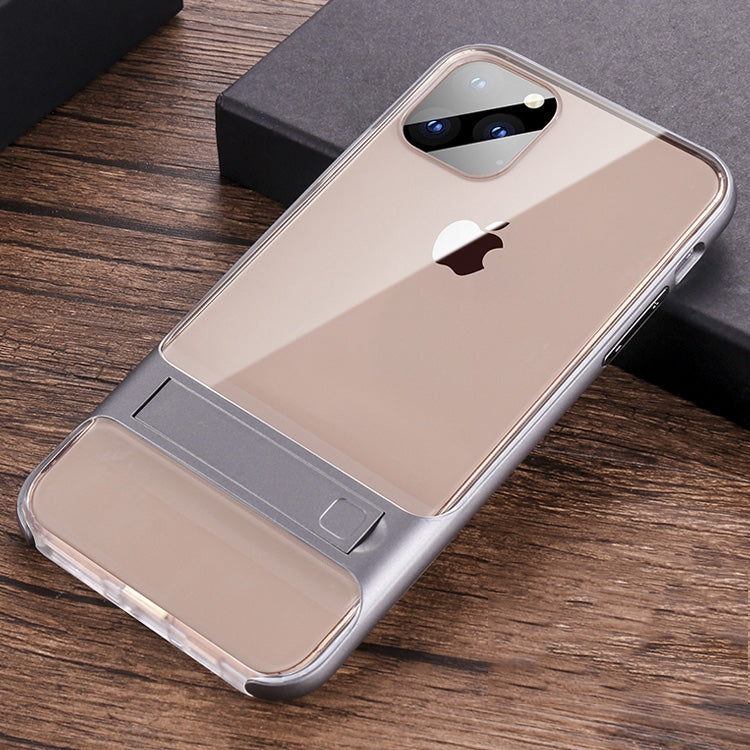For iPhone 11 Pro Max Crystal Shockproof TPU + PC Case with Holder