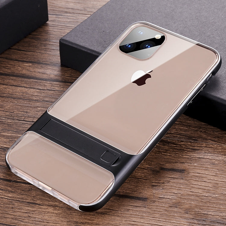 For iPhone 11 Crystal Shockproof TPU + PC Case with Holder