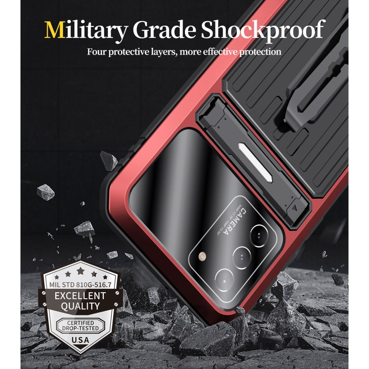 For Samsung Galaxy S21 5G Armor Shockproof Splash-proof Dust-proof Phone Case with Holder