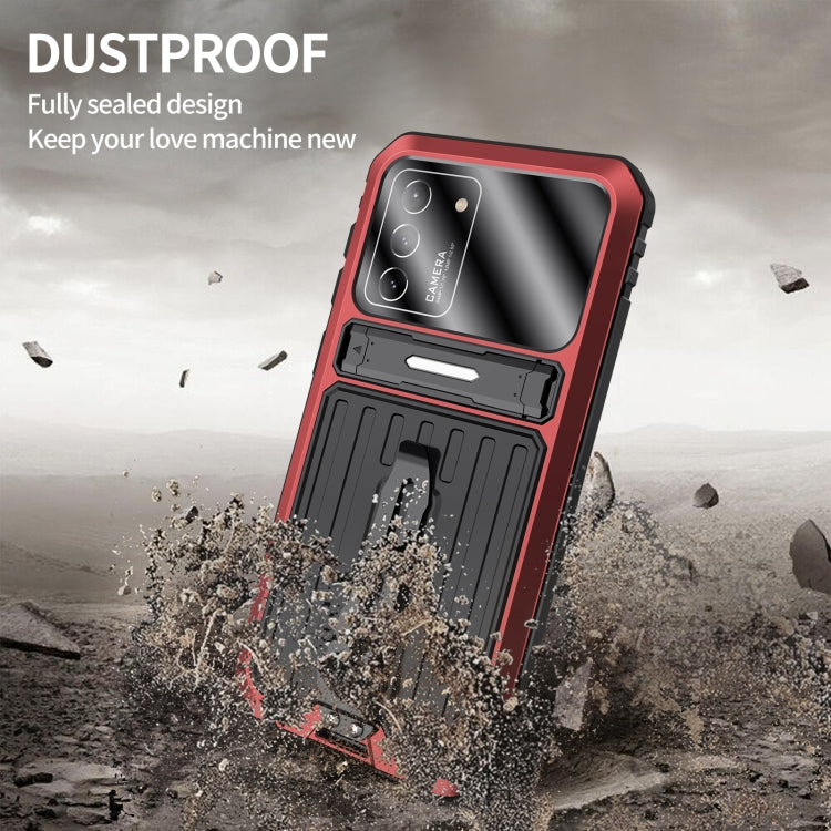 For Samsung Galaxy S21 5G Armor Shockproof Splash-proof Dust-proof Phone Case with Holder