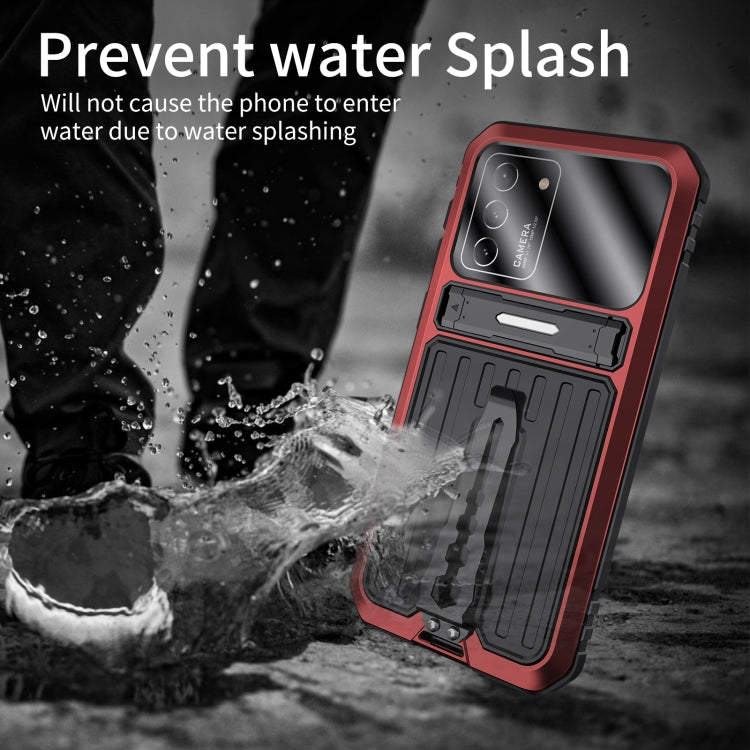 For Samsung Galaxy S21 5G Armor Shockproof Splash-proof Dust-proof Phone Case with Holder
