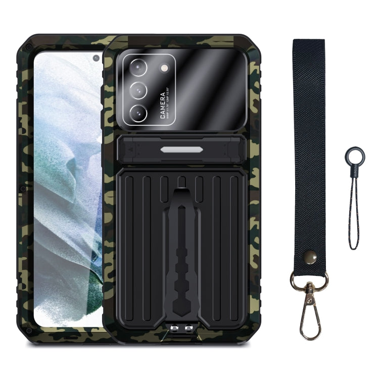 For Samsung Galaxy S21 5G Armor Shockproof Splash-proof Dust-proof Phone Case with Holder