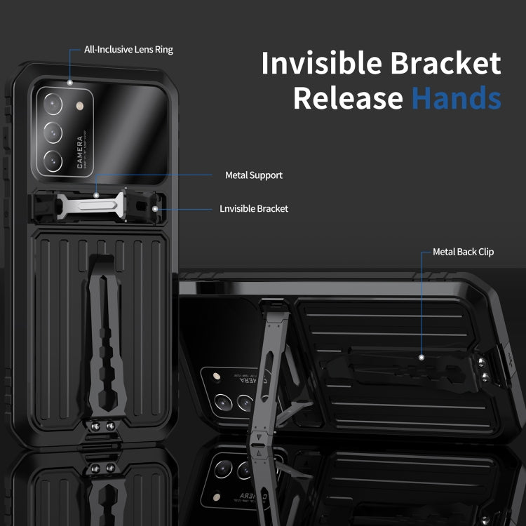 For Samsung Galaxy S21 5G Armor Shockproof Splash-proof Dust-proof Phone Case with Holder