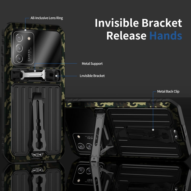 For Samsung Galaxy S21+ 5G Armor Shockproof Splash-proof Dust-proof Phone Case with Holder