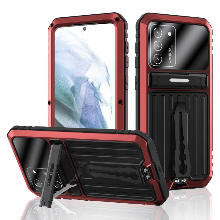 For Samsung Galaxy S21 Ultra 5G Armor Shockproof Splash-proof Dust-proof Phone Case with Holder