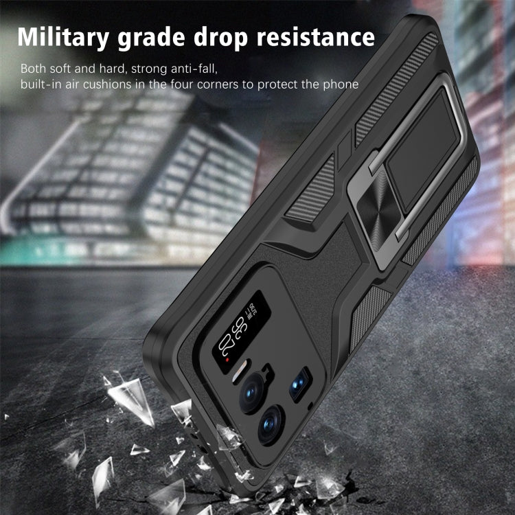 For Xiaomi Mi 11 Ultra Armor 2 in 1 PC + TPU Magnetic Shockproof Case with Foldable Holder
