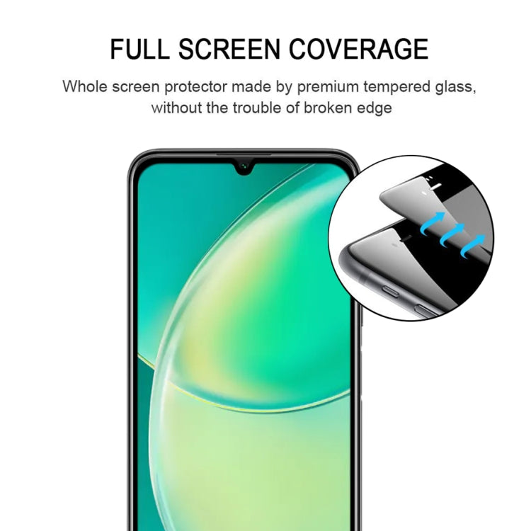 For Huawei nova Y60 Full Glue Full Cover Screen Protector Tempered Glass Film