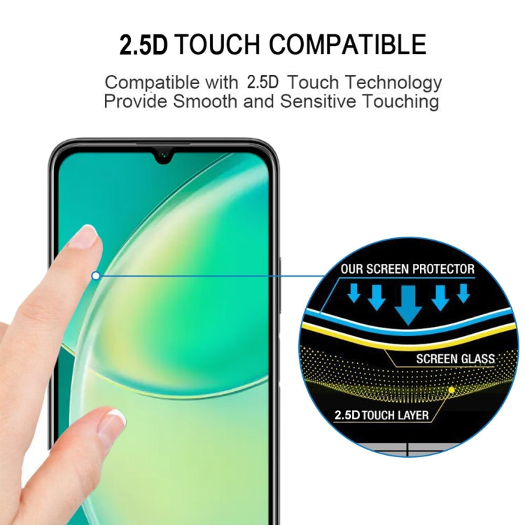 For Huawei nova Y60 Full Glue Full Cover Screen Protector Tempered Glass Film