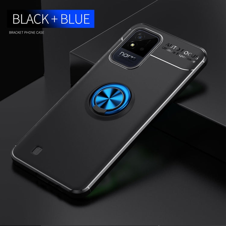 For OPPO Realme Narzo 50i Metal Ring Holder 360 Degree Rotating TPU Phone Case