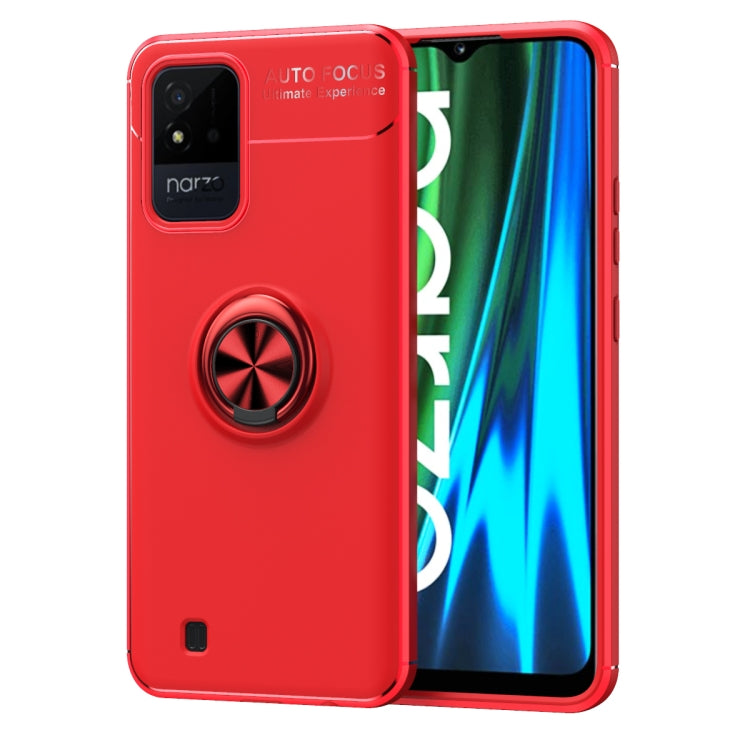 For OPPO Realme Narzo 50i Metal Ring Holder 360 Degree Rotating TPU Phone Case