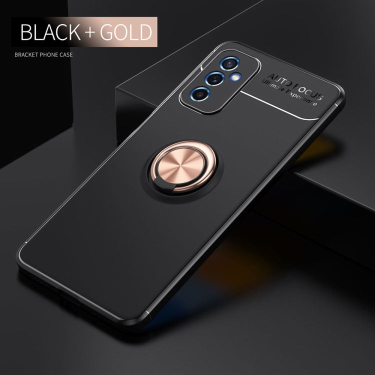 For Samsung Galaxy M52 5G Metal Ring Holder 360 Degree Rotating TPU Phone Case