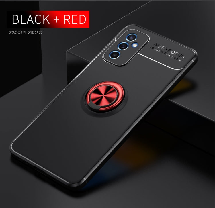 For Samsung Galaxy M52 5G Metal Ring Holder 360 Degree Rotating TPU Phone Case