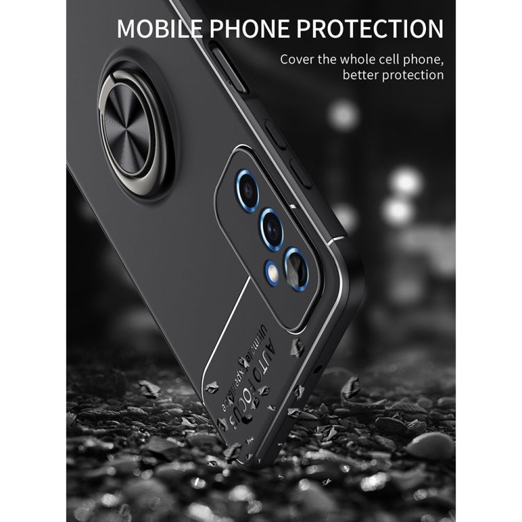 For Samsung Galaxy M52 5G Metal Ring Holder 360 Degree Rotating TPU Phone Case